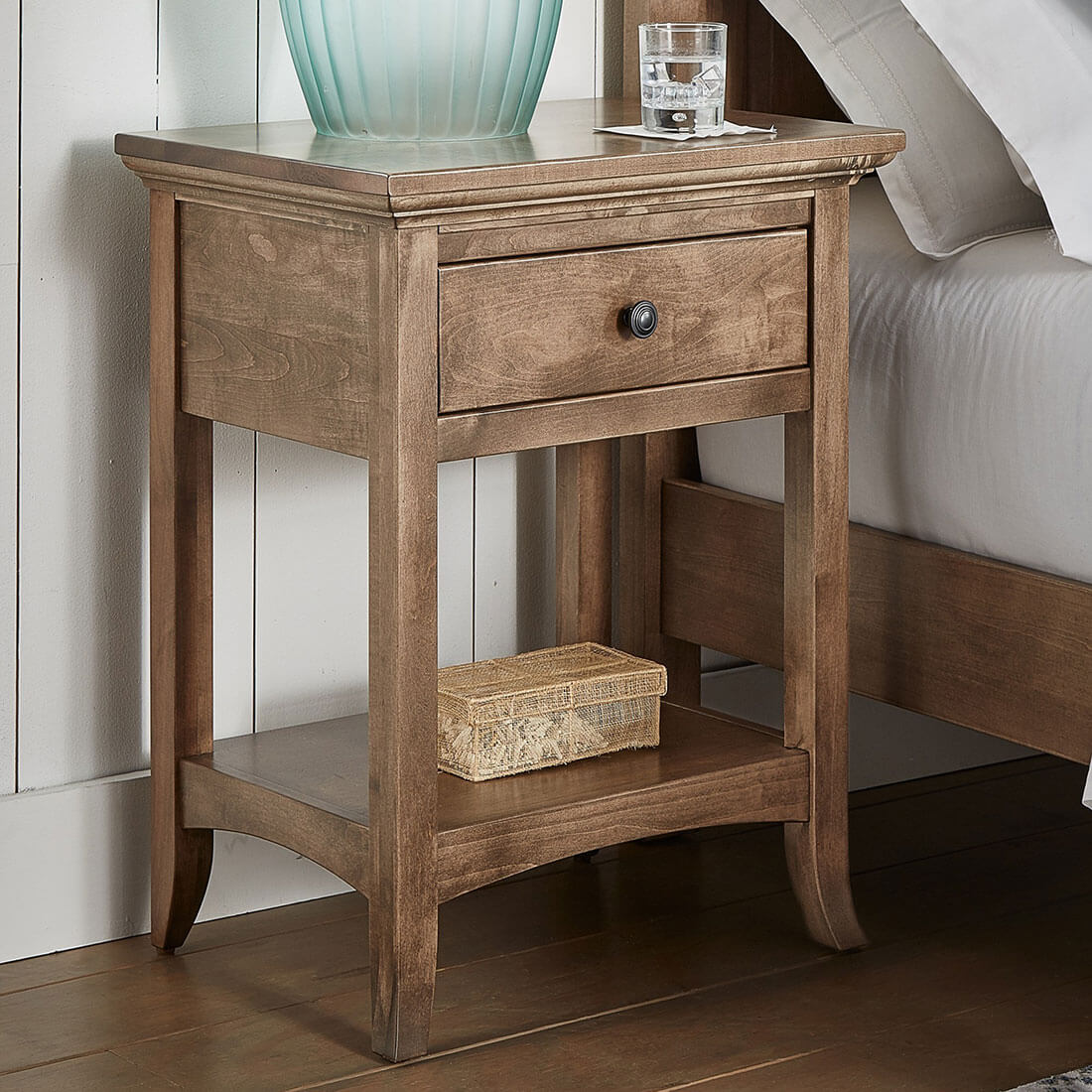 Maple Provence 1-Drawer Side Table