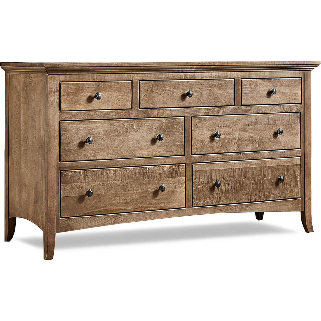 Maple Provence 7-Drawer Dresser