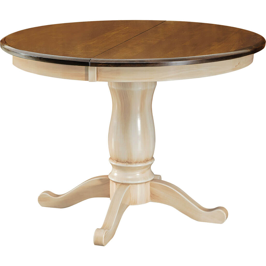 Maple Traditional 42"x42" Round Build-A-Table w/18" Leaf