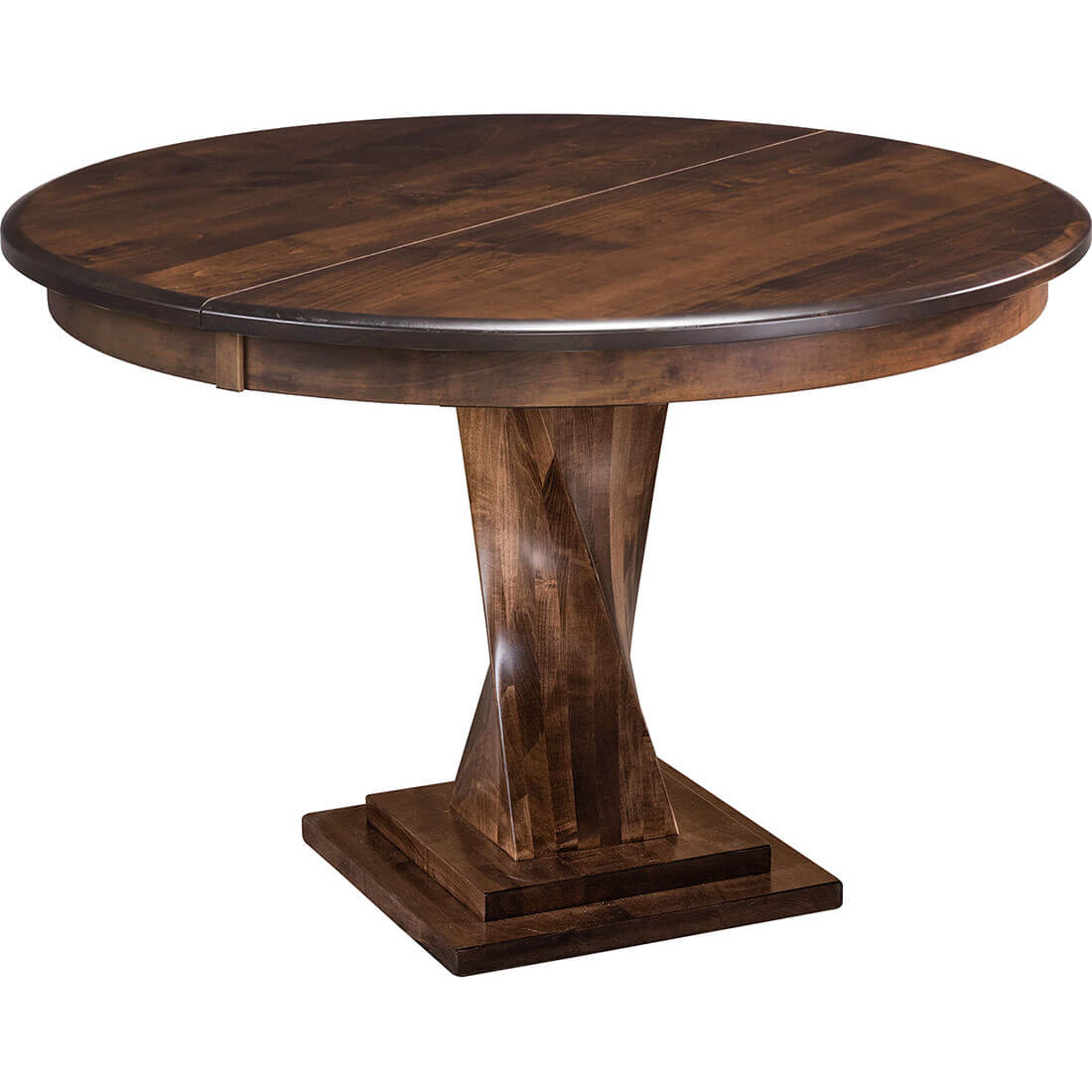 Maple Traditional 42"x42" Round Build-A-Table w/18" Leaf