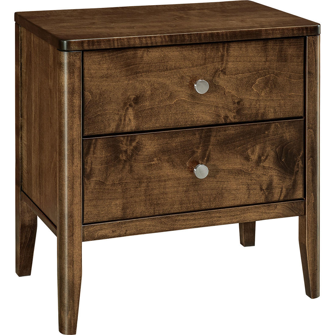 Maple Warren 2-Drawer Nightstand