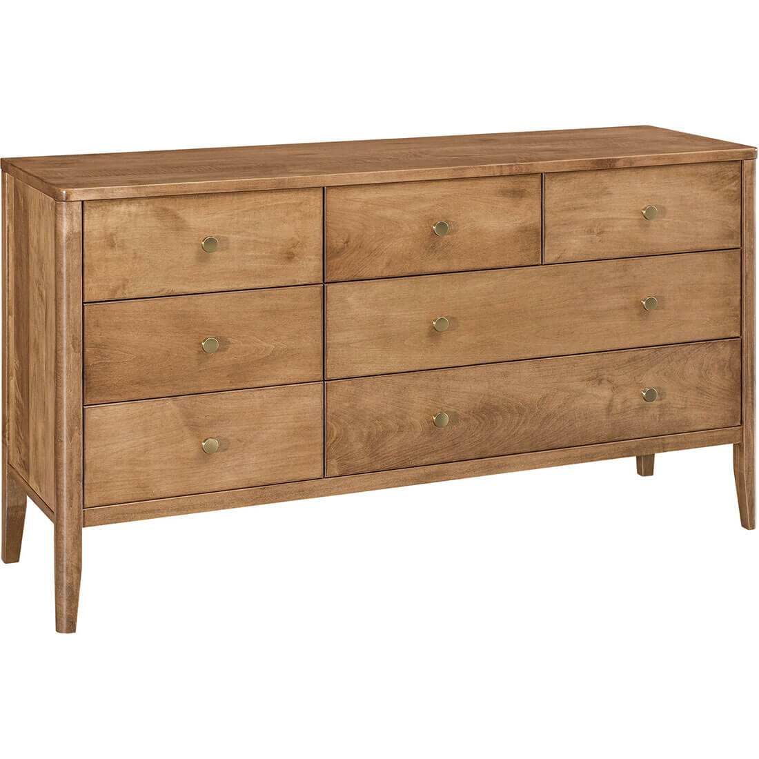 Maple Warren 7-Drawer Dresser