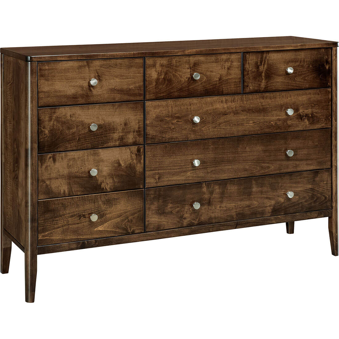 Maple Warren 9-Drawer Dresser