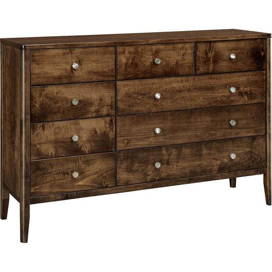 Maple Warren 9-Drawer Dresser