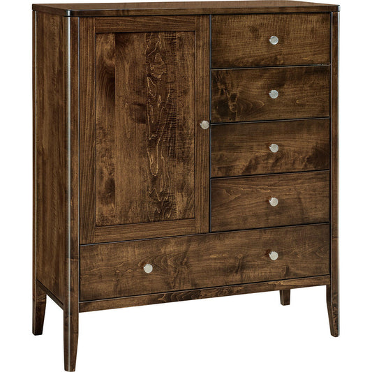 Maple Warren 5-Drawer Chifforobe