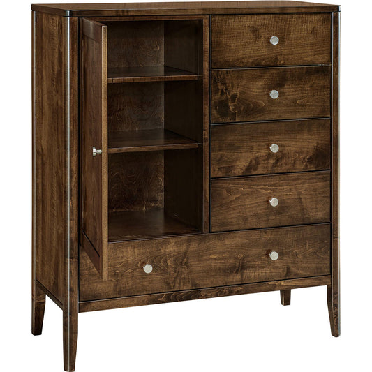 Maple Warren 5-Drawer Chifforobe