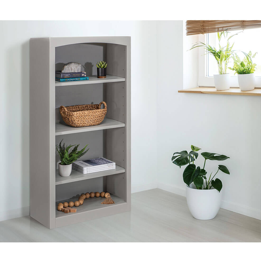 Pine Arched 24″W x 48″H Bookcase