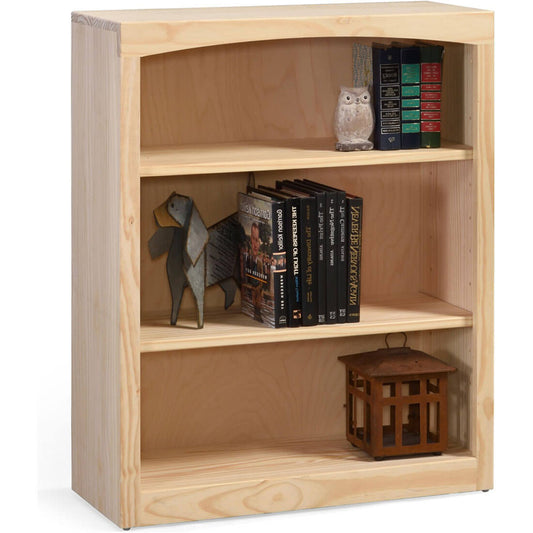 Pine Arched 30″W x 36″H Bookcase