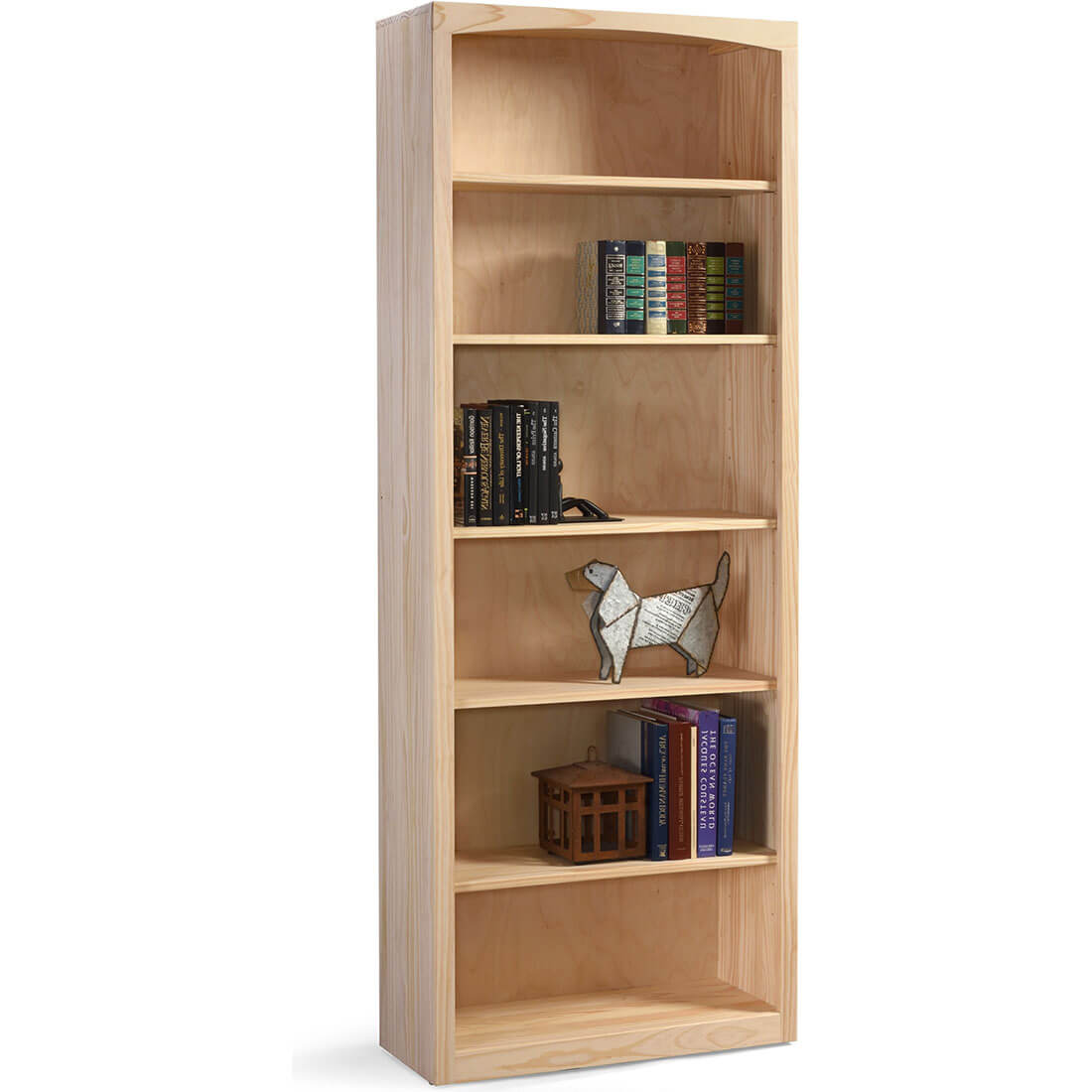 Pine Arched 36″W x 84″H Bookcase (Copy)