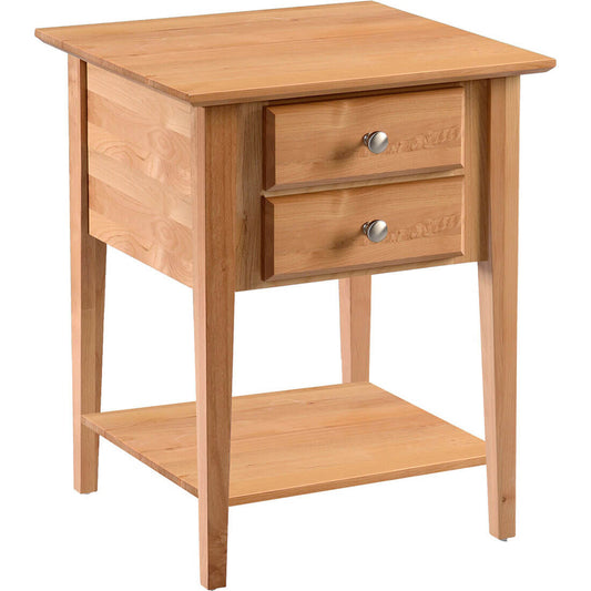Shaker 2 Drawer End Table