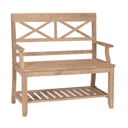 Double X Back Bench