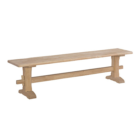 Live Edge Trestle Bench