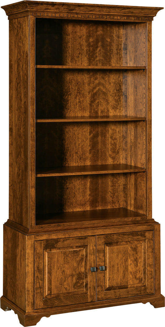Dr. Redwine's Cherry Bookcase w/ Doors