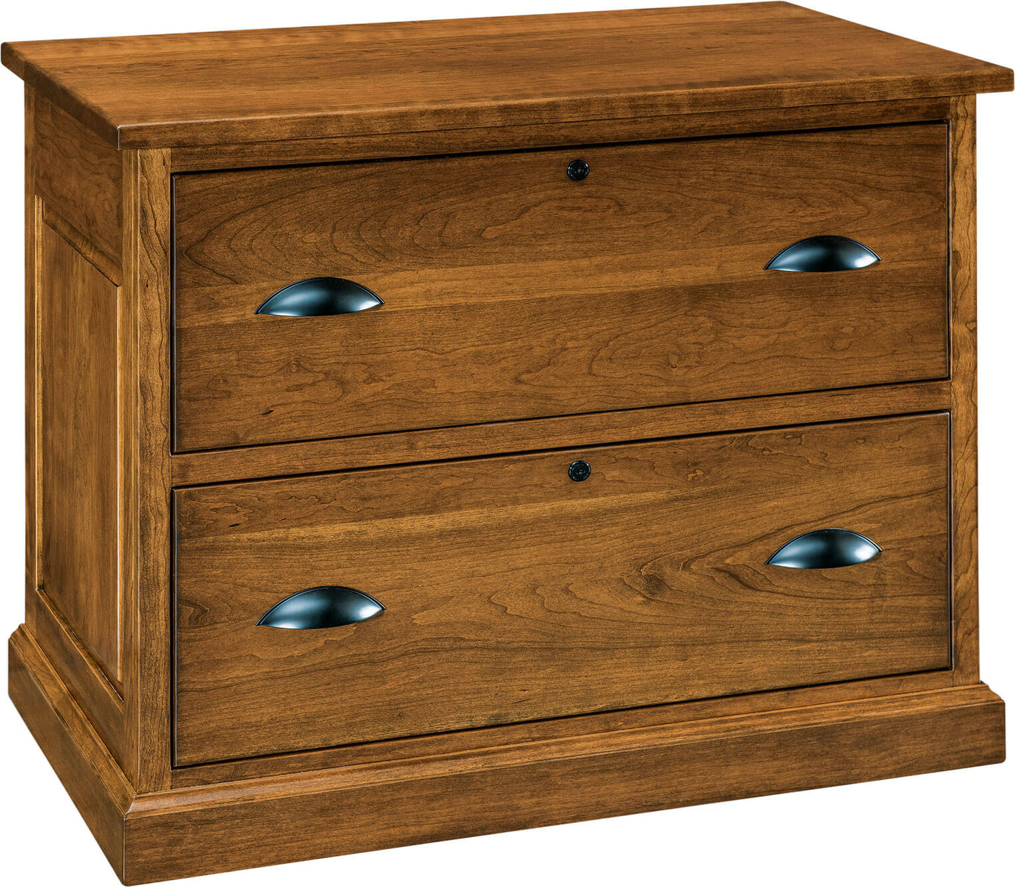 Dr. Redwine's Cherry Lateral File Cabinet