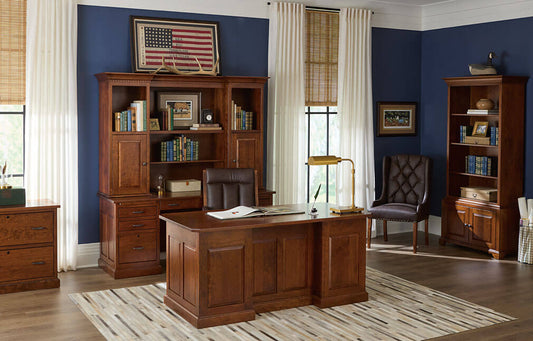 Dr. Redwine's Cherry Lateral File Cabinet