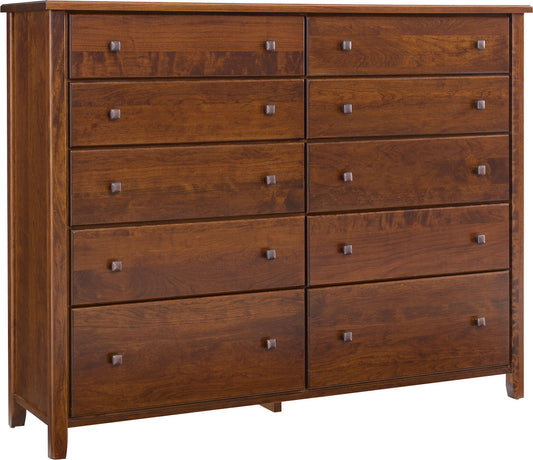 Cherry Fitzgerald 10-Drawer Dresser
