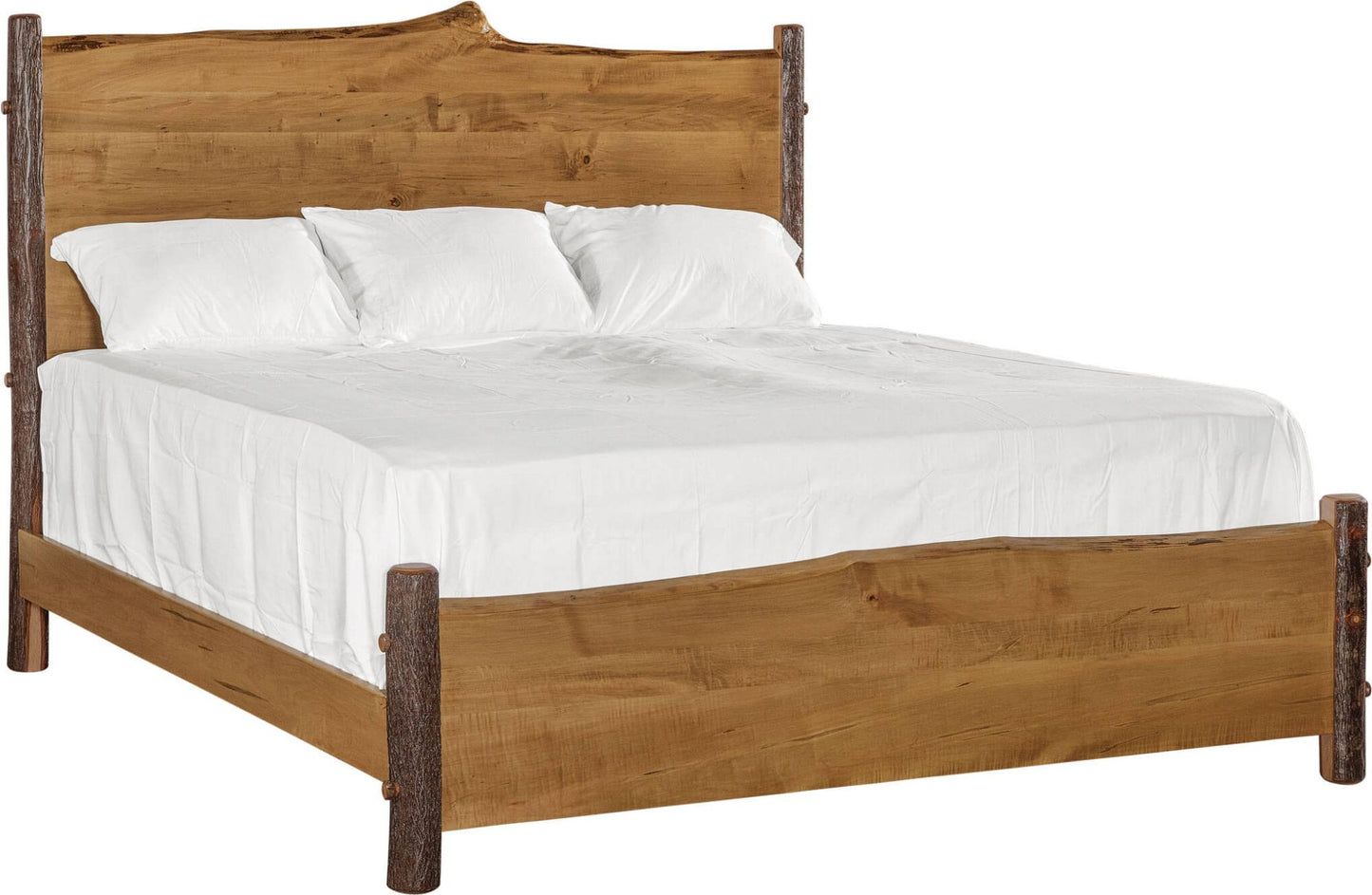 Maple + Hickory Mountain Retreat Live-Edge Bed