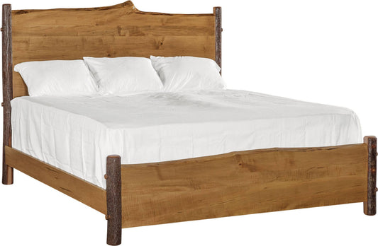 Maple + Hickory Mountain Retreat Live-Edge Bed