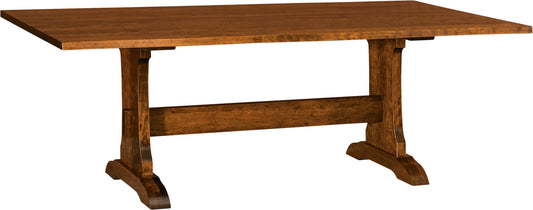 Cherry Riverwood Solid Top Trestle Table