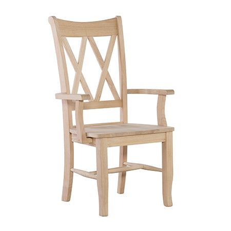 Double X Back Chair w/ Arms