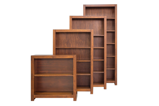 Pine Erica Square Cut 30"W x 36"H Bookcase