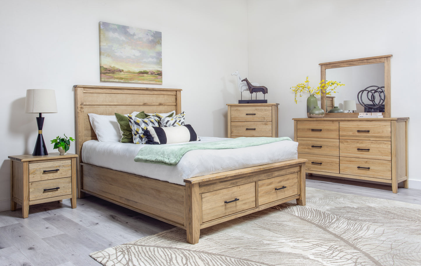 Hazel Bed w/ Footboard Storage - Double/Full