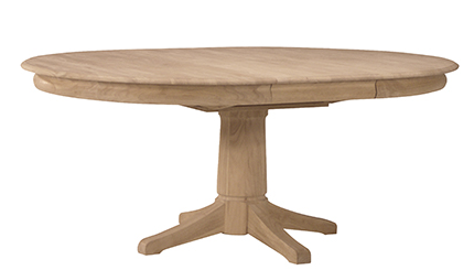 54" Round Extension Table w/ Transitional Pedestal