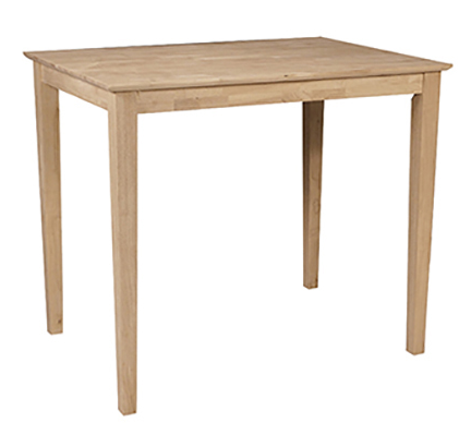 30"x42" Table w/Shaker Legs - Counter Height