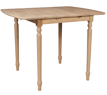 Bow End Extension Table w/ Turned Legs - Counter Height