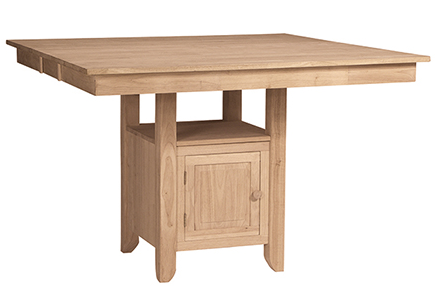 Eased Edge Gathering Extension Table - Counter Height