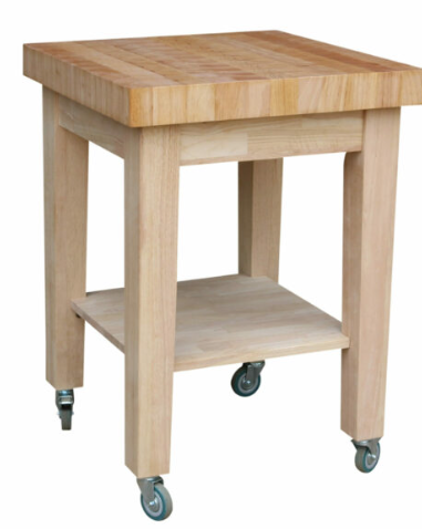 Large Butcher Block Cart