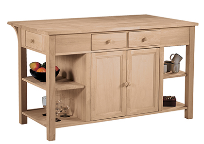 Super Kitchen Work Center w/Breakfast Bar