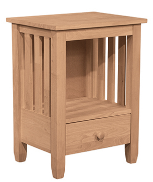 Mission End Table w/Drawer