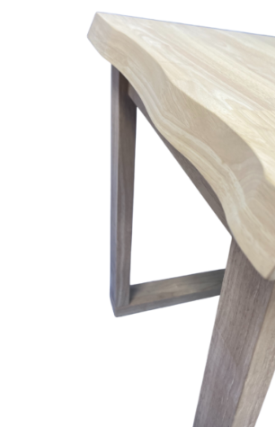 'Live Edge' End Table