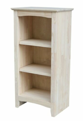 Parawood 18"W x 36"H Shaker Bookcase