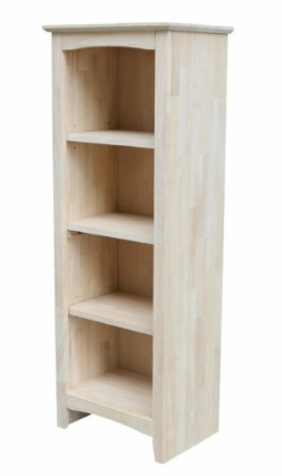 Parawood 18"W x 48"H Shaker Bookcase