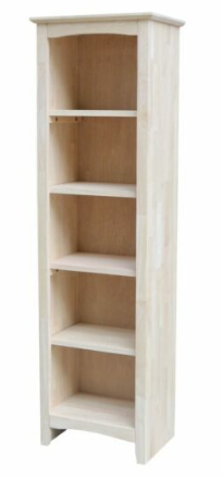 Parawood 18"W x 60"H Shaker Bookcase