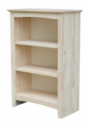 Parawood 24"W x 36"H Shaker Bookcase