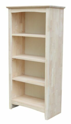 Parawood 24"W x 48"H Shaker Bookcase