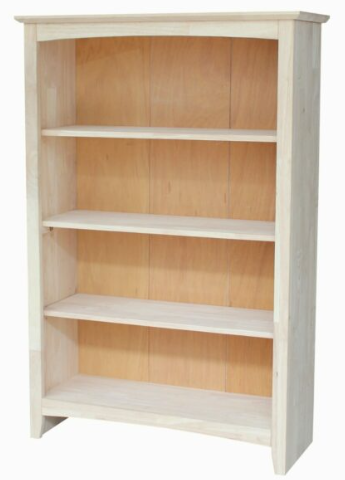 Parawood 32"W x 48"H Shaker Bookcase