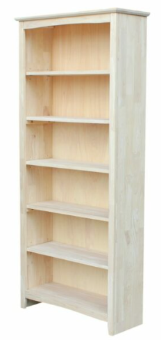 Parawood 32"W x 72"H Shaker Bookcase