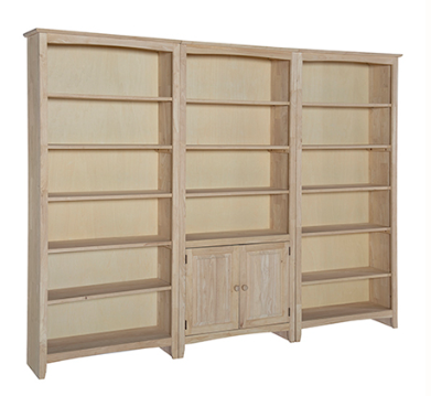 Parawood 32"W x 72"H Shaker Bookcase