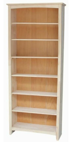 Parawood 32"W x 84"H Shaker Bookcase