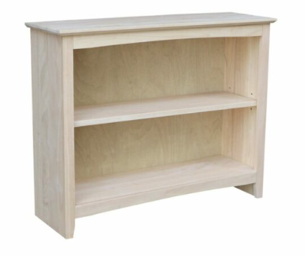 Parawood 38"W x 30"H Shaker Bookcase