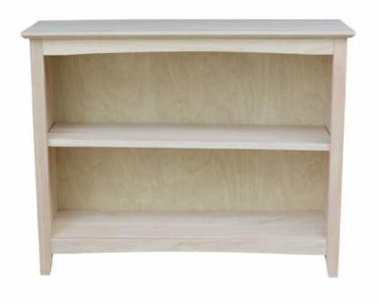 Parawood 38"W x 30"H Shaker Bookcase