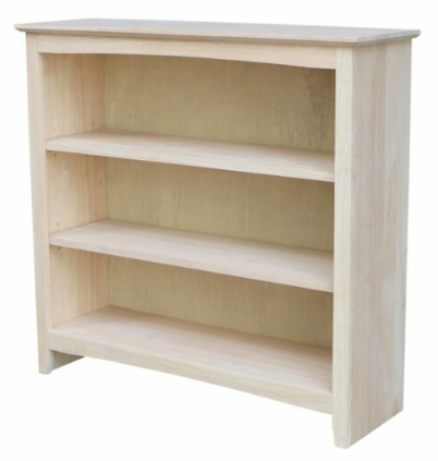 Parawood 38"W x 36"H Shaker Bookcase