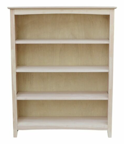 Parawood 38"W x 48"H Shaker Bookcase
