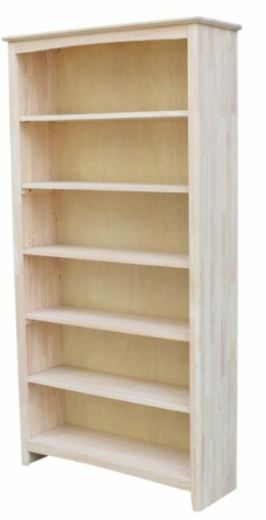 Parawood 38"W x 72"H Shaker Bookcase