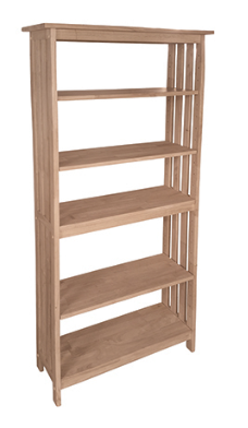 Parawood 30"W x 72"H Mission Bookcase