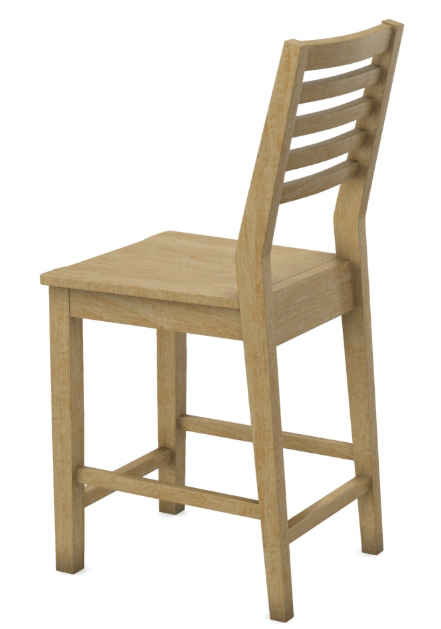 Aspen Slat Back Counter Stool - 24"